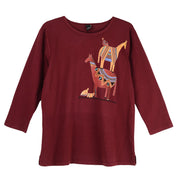 Sabaku Native Horses 3/4 Sleeve Tee (FIG)