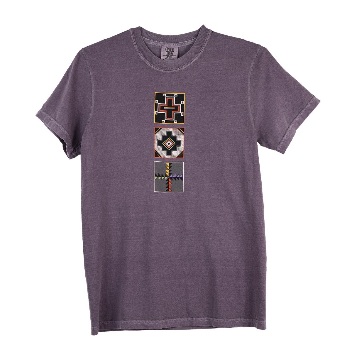 Sabaku Motif Short Sleeve Comfort Color Tee (SMKYWINE)