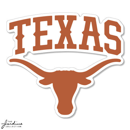 Texas Longhorn Arch Logo 6" Vinyl Sticker (VD6-8)