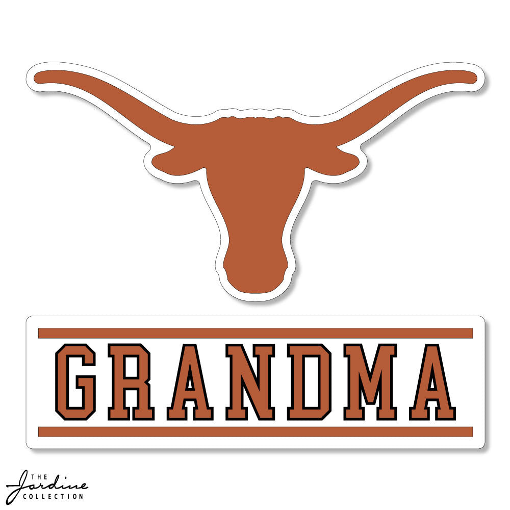 Texas Longhorn Grandma 3.5\, image size:1000x1000
