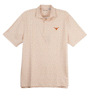 Texas Longhorn Forty Acres Men's Hook 'Em Hand Ecotec Polo (WHT/ORNG)(CP56836)