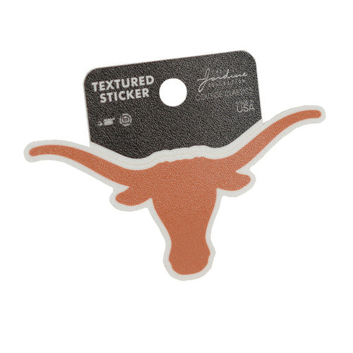 Texas Longhorn Textured Logo Sticker