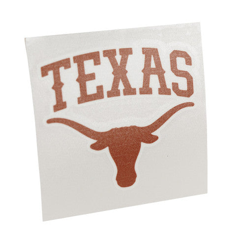 Texas Longhorn Vinyl Arch Texas Over Logo Sticker