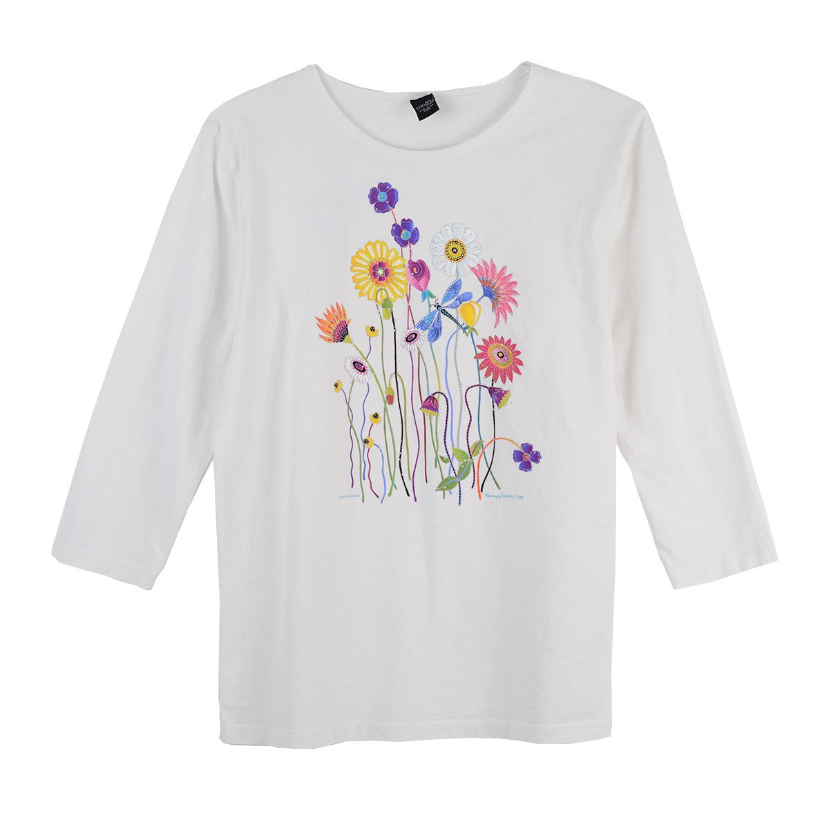 Sabaku Alone In The Garden 3/4 Sleeve Tee (WHT)