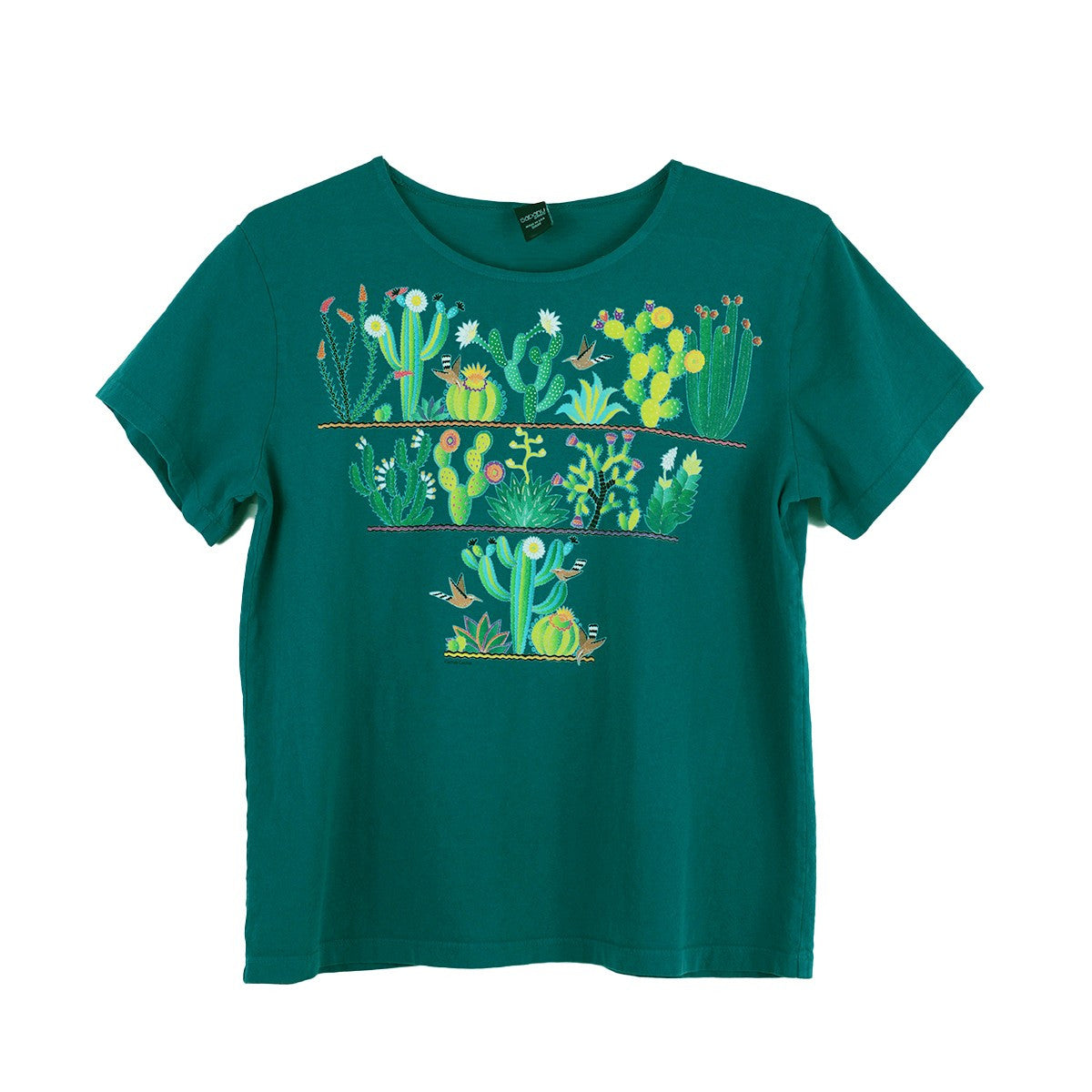 Sabaku Cactus Cactus Short Sleeve Boutique Tee (DPTEAL)