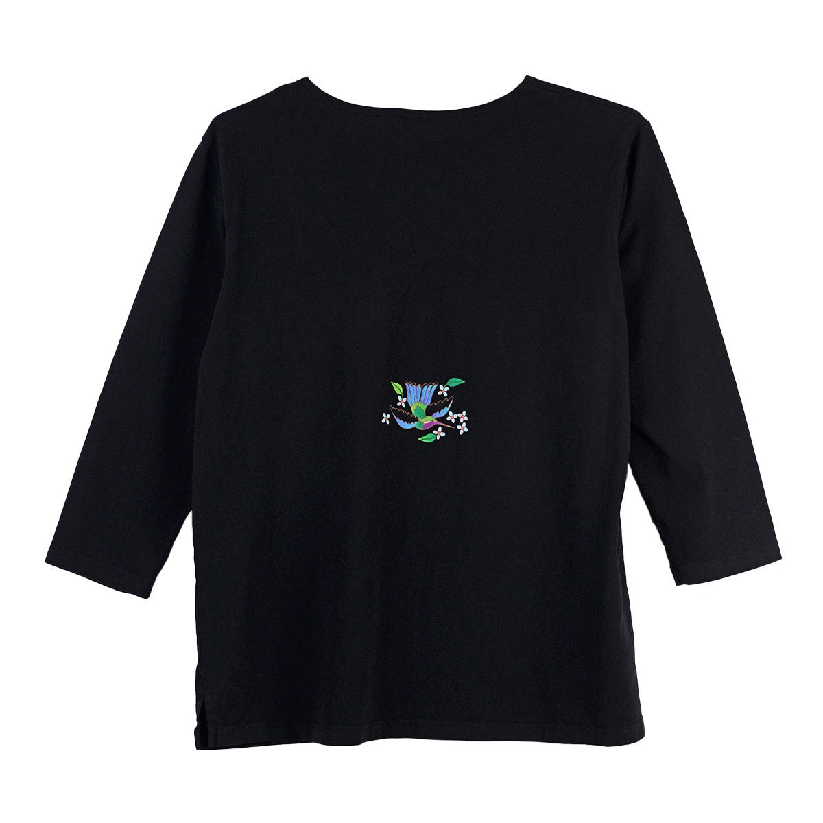 Sabaku Hummingbird Huipil 3/4 Sleeve Tee (MIDNGT)