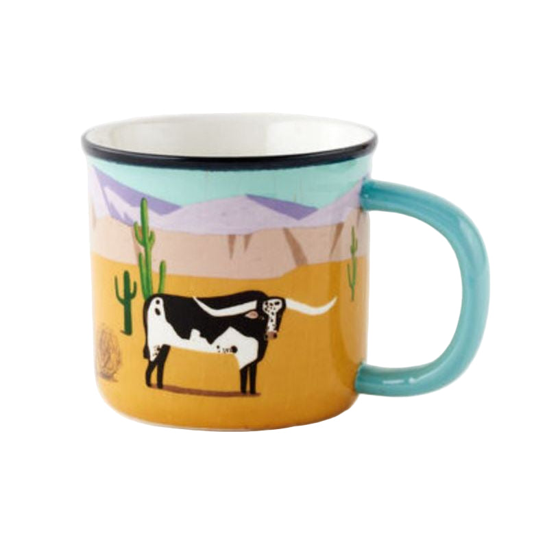 One Hundred 80 Degrees Lots of Longhorns Ceramic Mug