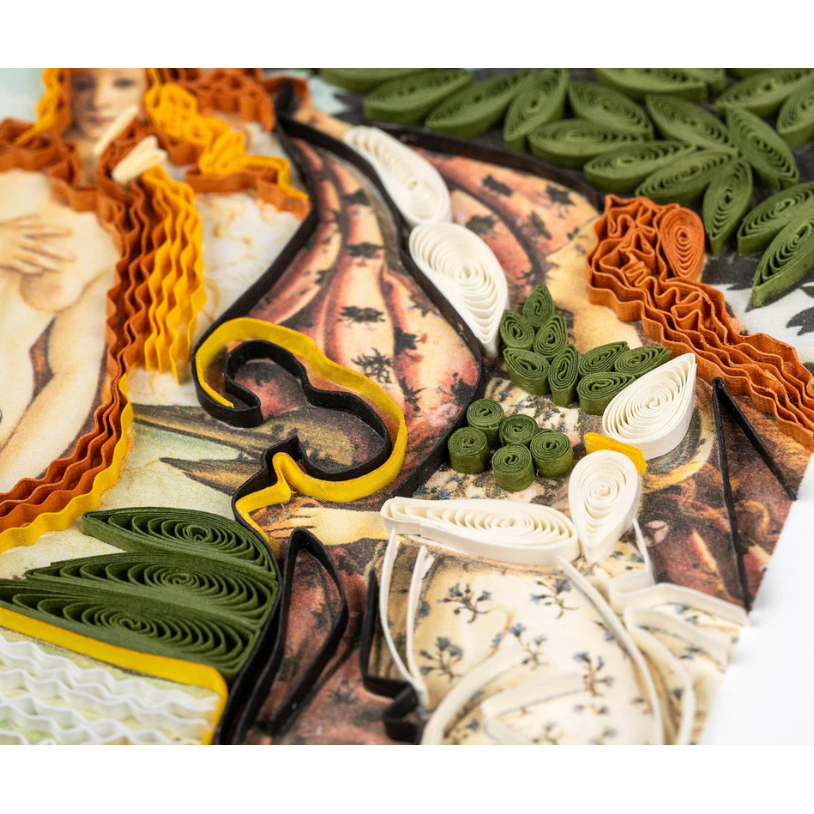 Quilling Card The Birth of Venus, Botticelli Artist Series