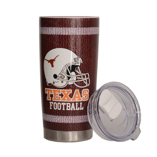 Texas Longhorn Textured Football Helmet Insulated 20oz Tumbler (VM2038-JOE-FB6755)