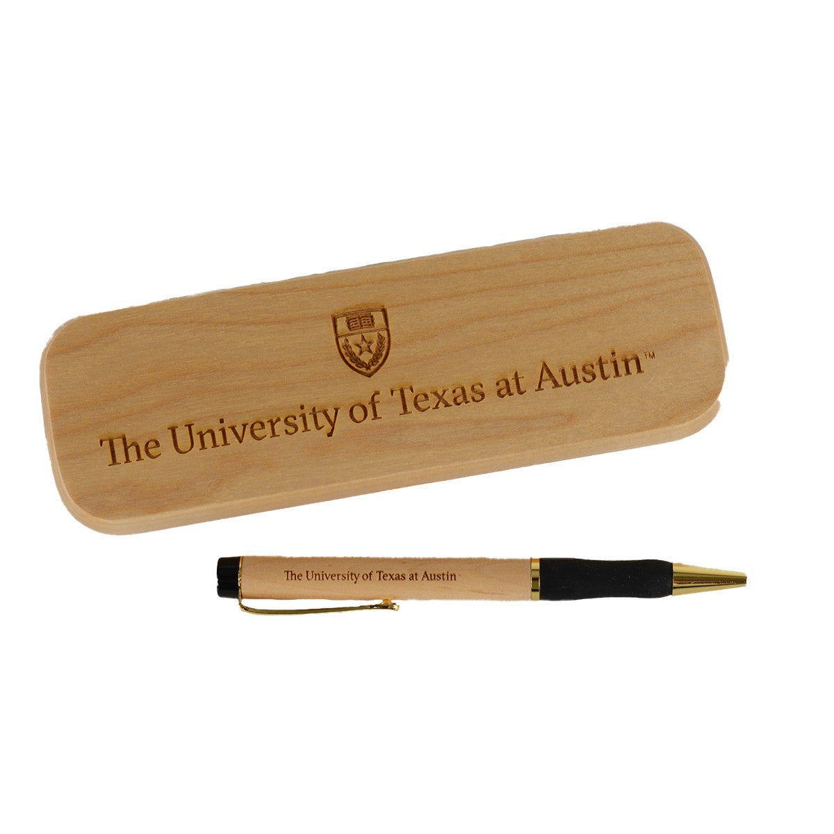 Texas Longhorn Maple Pen & Case Set (J40-MAPLE)