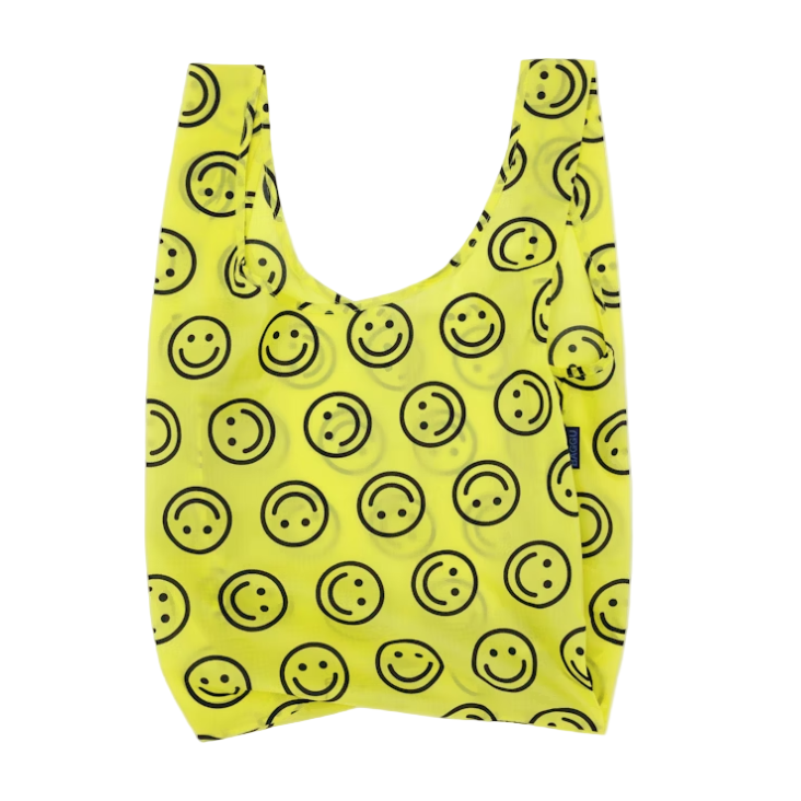 Baggu Standard Reusable Bag - Yellow Happy