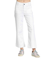 APNY Cropped Wide Leg Jeans (B168) (White )