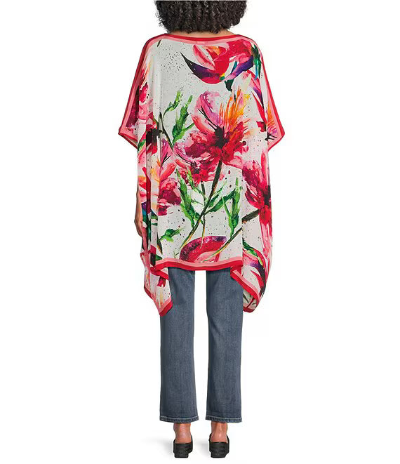 APNY Print Kaftan (B45P/C-542D/NC(Red Multi )