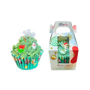 Handmade Holly Jolly Cupcake Soap