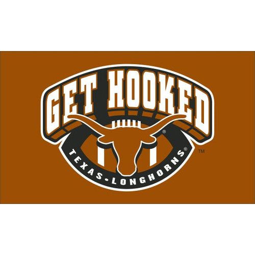 Texas Longhorn Get Hooked Flag (013030555GH)