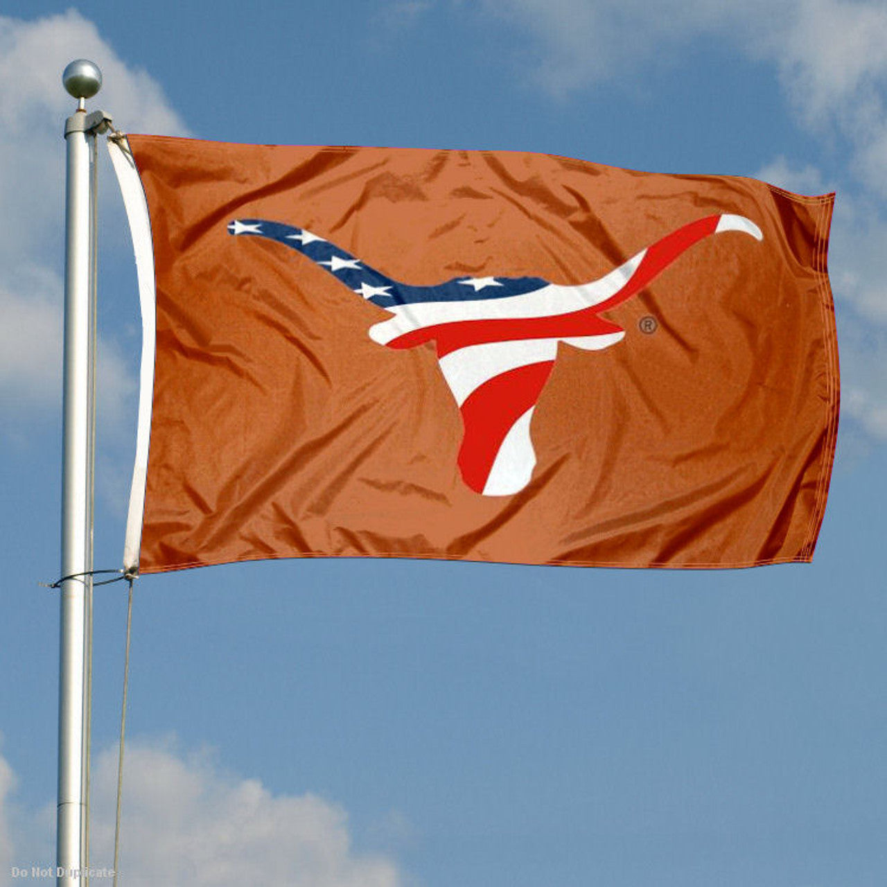 Texas Longhorn American Flag Logo 3'X 5' Flag (0130305650)