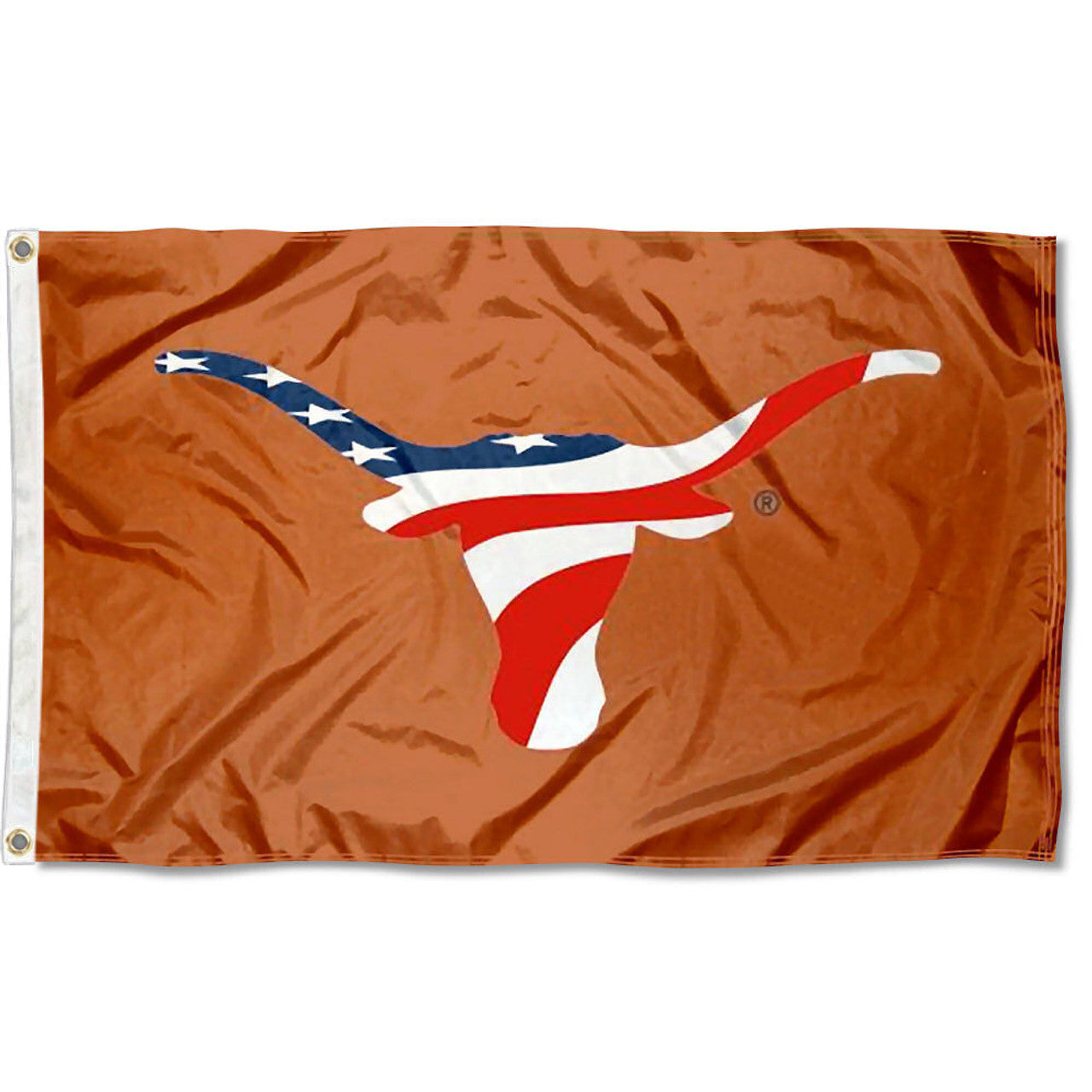 Texas Longhorn American Flag Logo 3'X 5' Flag (0130305650AM)