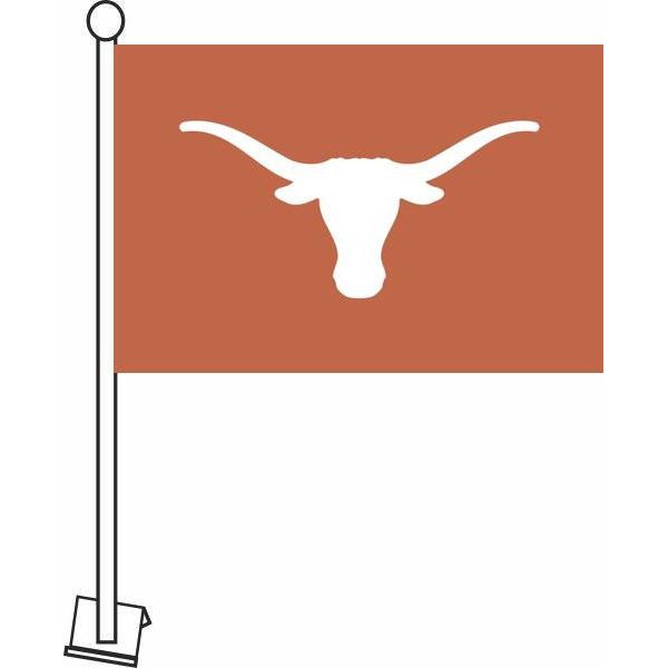 Texas Longhorn Logo Only Car Flag (0131116230) BO