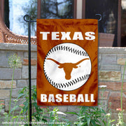 Texas Longhorn Baseball 13" X 18" Garden Banner