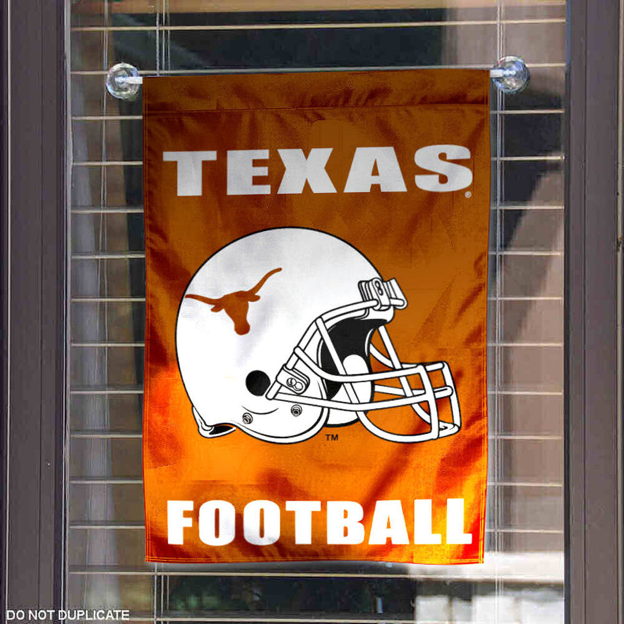 Texas Longhorn Football Helmet & Letters Garden Flag Banner (0131386FH)