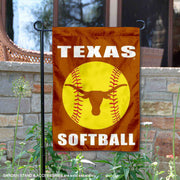 Texas Longhorn Softball 13" X 18" Garden Banner