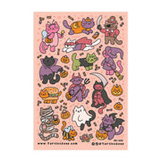 Kitty Halloween Costume Sticker Sheet