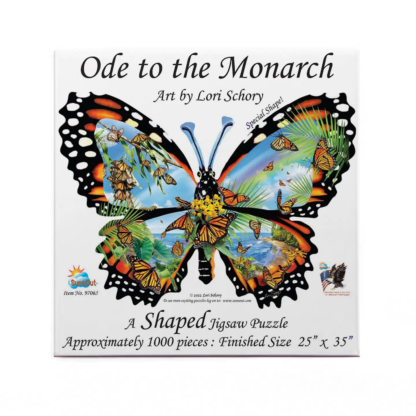 Ode to The Monarch A Special Shape 1000 Piece Jigsaw Puzzle (97035)