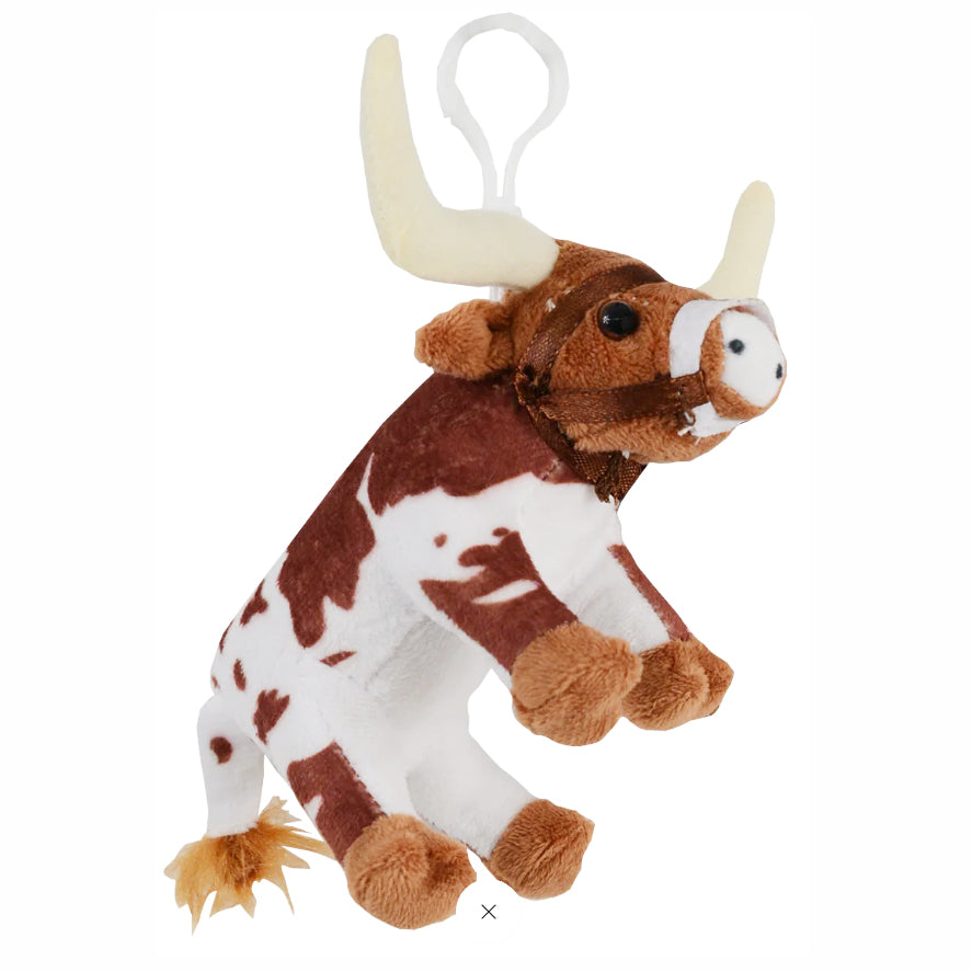 Texas Longhorn Bevo Plush 4" standing Longhorn Key Chain (04-021)