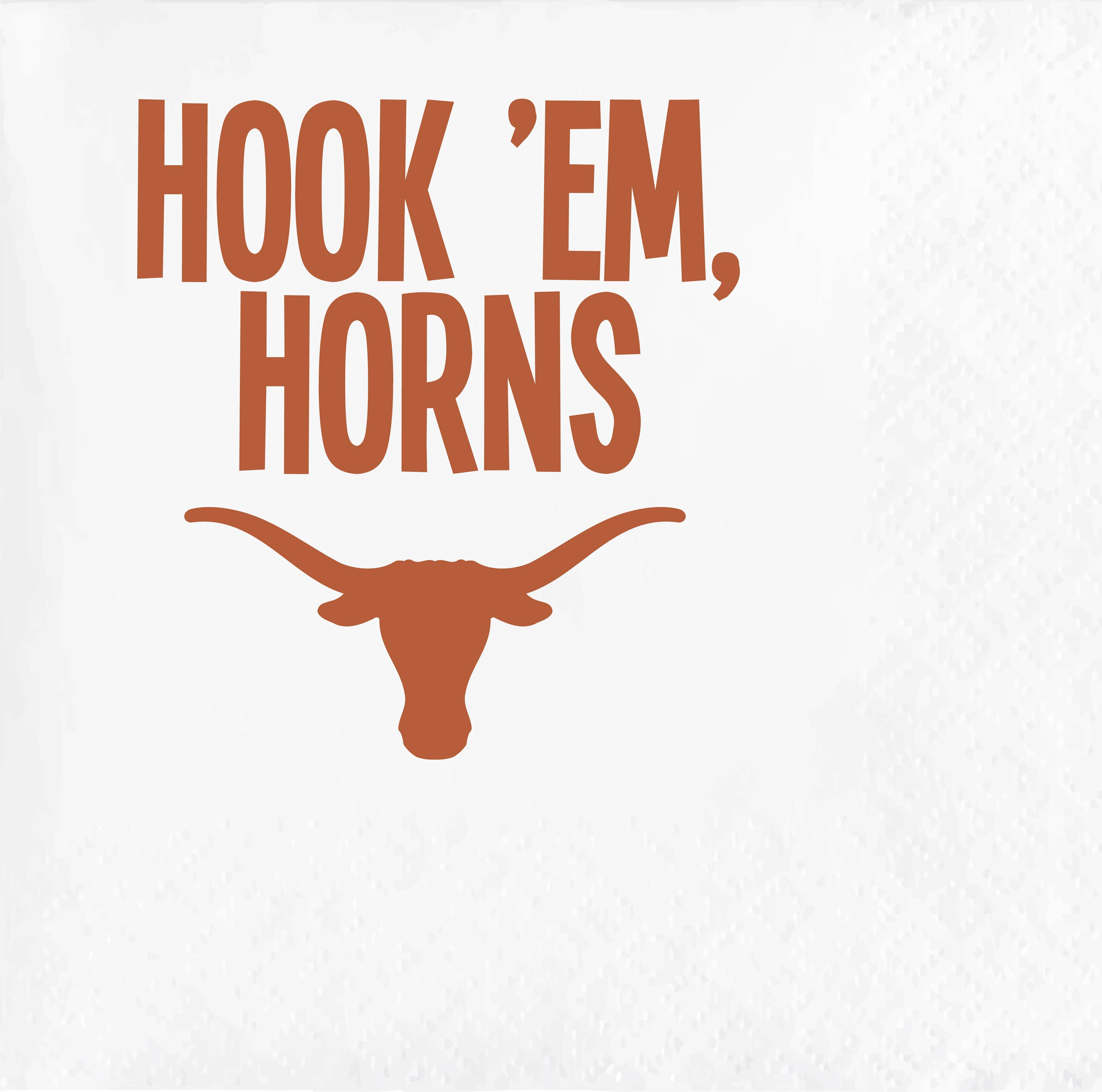 Texas Longhorn Napkin Pack Hook 'Em Horns over Logo (10R-TXU-15-W