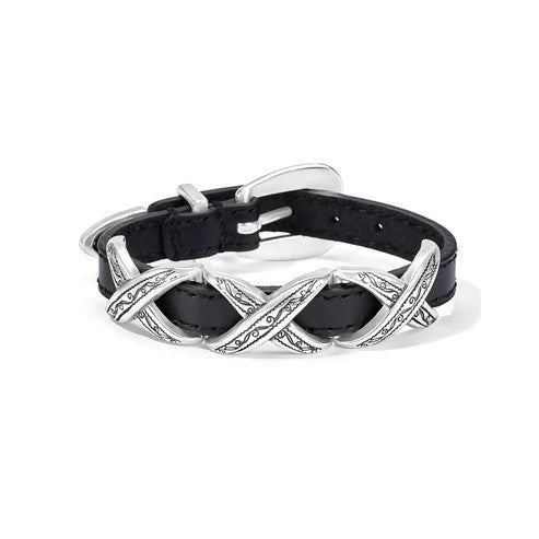 Brighton Kriss Kross Etched Bandit Bracelet (07903)