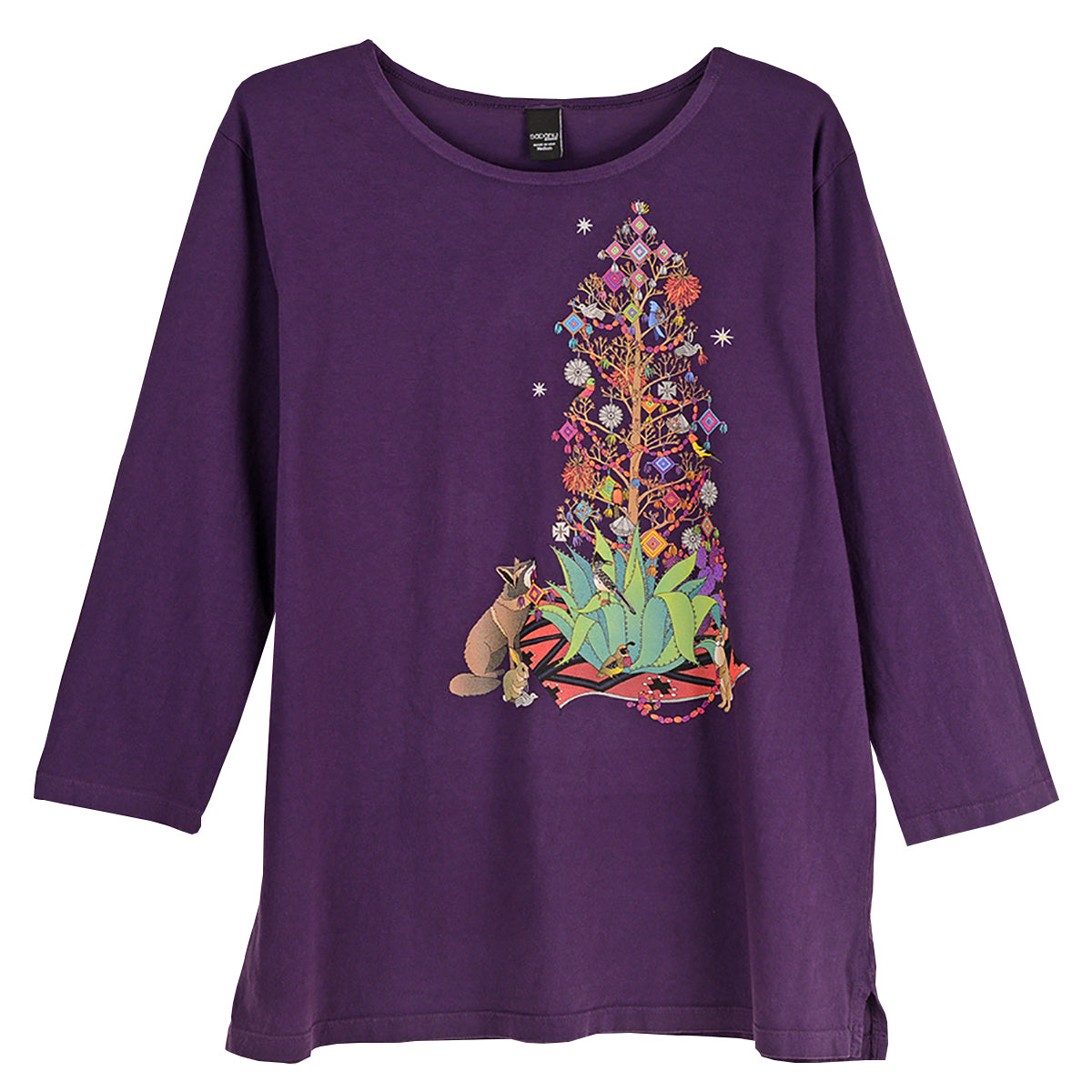 Sabaku Limited Edition Agave Navidad Holiday 3/4 Sleeve Tee (BKB)