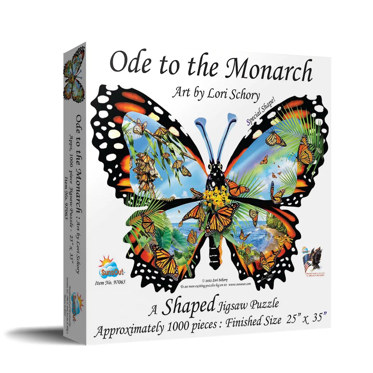 Ode to The Monarch A Special Shape 1000 Piece Jigsaw Puzzle (97035)