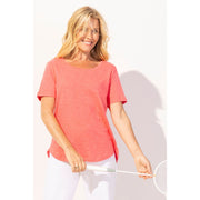 Escape Cotton Slub Hi-Low Short Sleeve Tee (5 Colors)