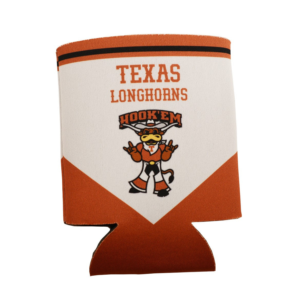 Texas Longhorn Howdy Hook 'em Can Cooler Koozie sleeve  (1000B4CP)