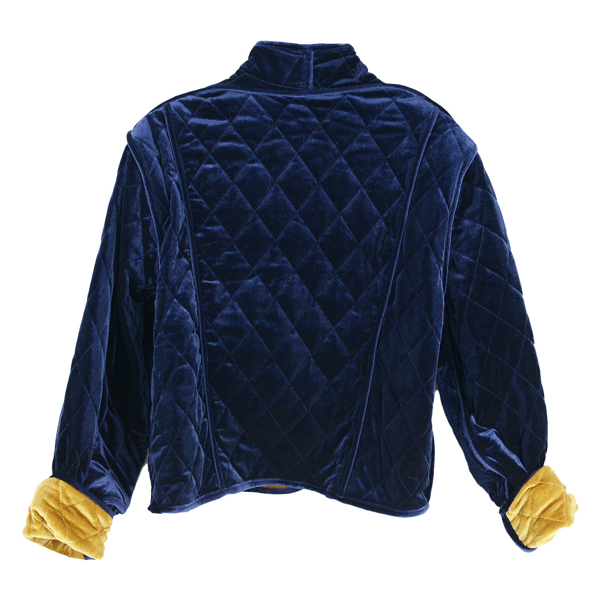 FDJ French Dressing Reversible Quilted Jacket (10034971)(Blueberry /Brass)