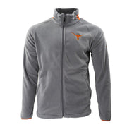 Texas Longhorn Columbia Men's Flanker IV Fleece Jacket (CityGrey/Cedar)(2096841024)