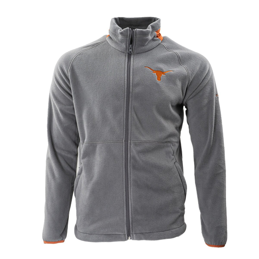 Texas Longhorn Columbia Men's Flanker IV Fleece Jacket (CityGrey/Cedar)(2096841024)