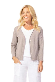 Escape By Habitat Textured Peruvian Cotton Chill Jacket (10060)(Fog)