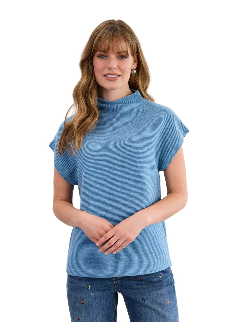 FDJ French Dressing Ottoman Textured  Sweater (1012333)(Indigo)