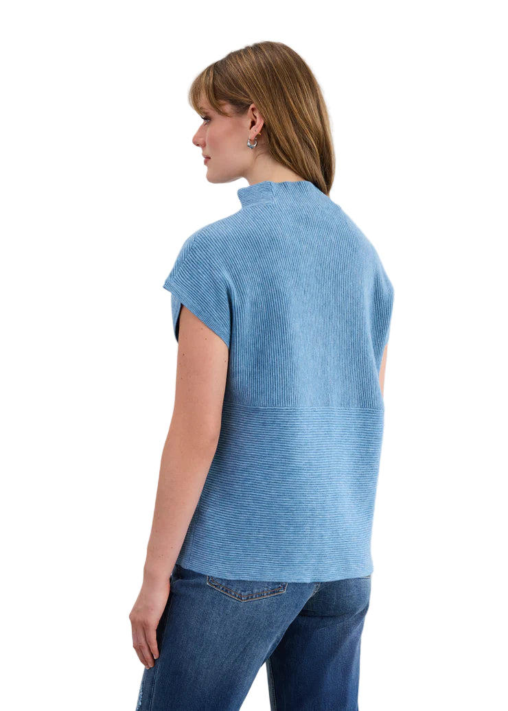 FDJ French Dressing Ottoman Textured  Sweater (1012333)(Indigo)