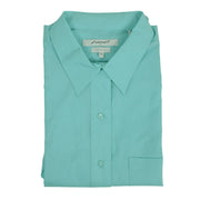 Foxcroft Long Sleeve CVC Solid SeaFrost (105105)(103062)