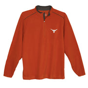 Texas Longhorn Antigua Glacier Waffle 1/4 Zip Fleece Pull-Over (104225-77E)