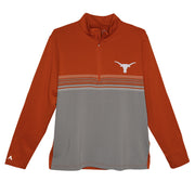 Texas Longhorn Antigua Pace 1/4 Zip Stripe Pull-Over (104504-56N)