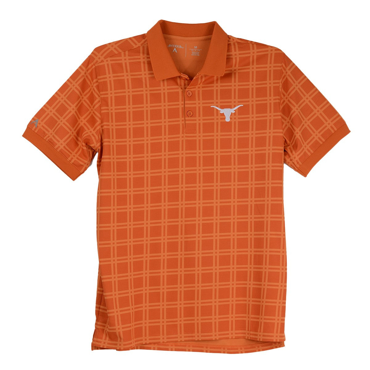 Texas Longhorn Antigua Mens Bluegrass Polo (104846-39F)