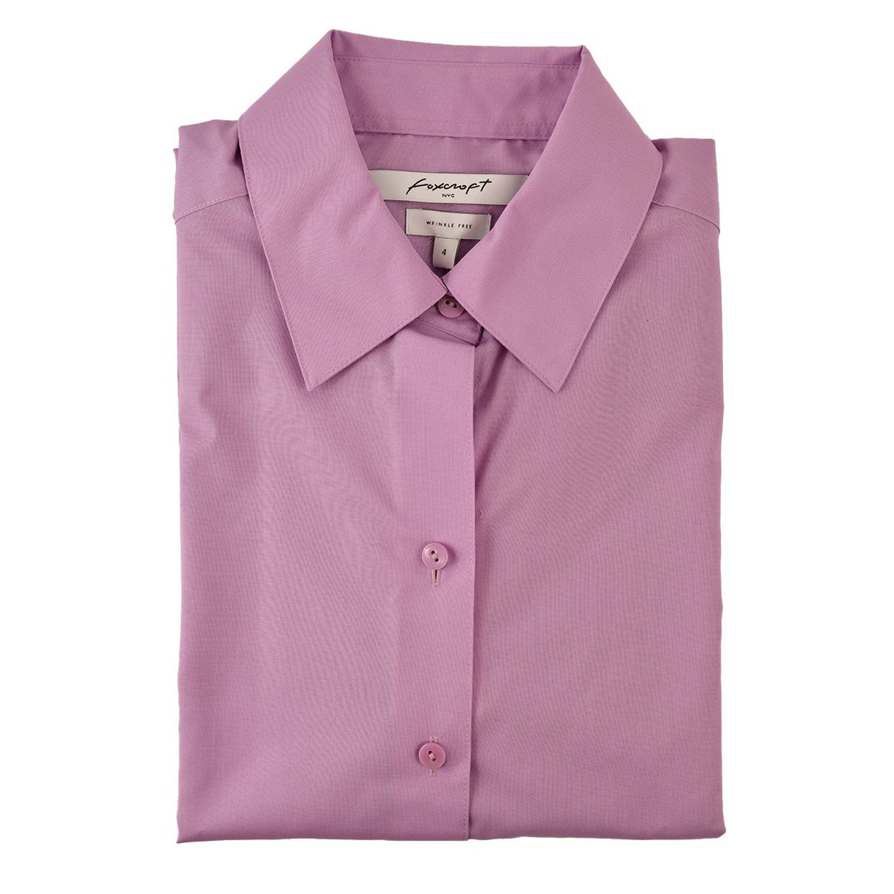 Foxcroft 3/4 Sleeve CVC Solid Lavender Shirt (105106)