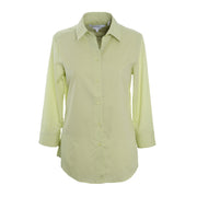 Foxcroft 3/4 Sleeve Solid CVC  Soft Leaf Shirt (105106)