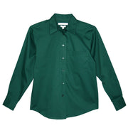 Foxcroft Long Sleeve CVC Solid Deep Spruce Shirt (105105)
