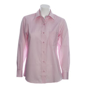 Foxcroft Long Sleeve CVC Solid Opal Pink Shirt (105105)