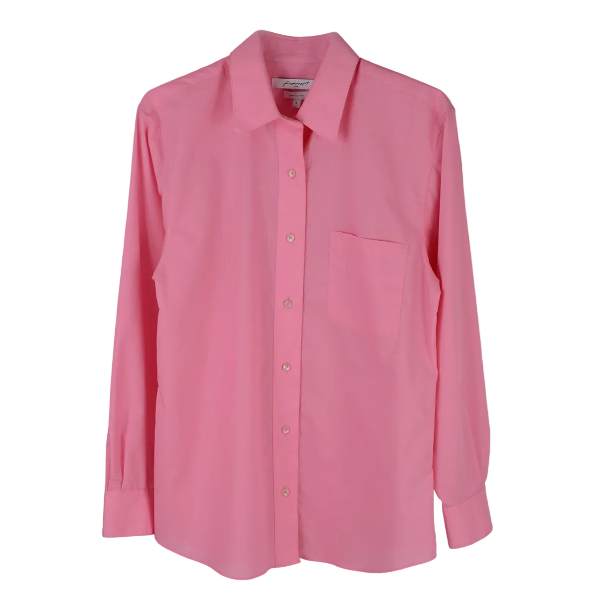 Foxcroft Long Sleeve CVC Solid Bella Pink (105105)