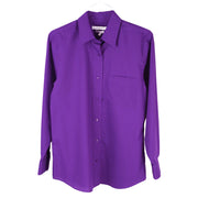 Foxcroft Long Sleeve CVC Solid Imperial Purple (105105)